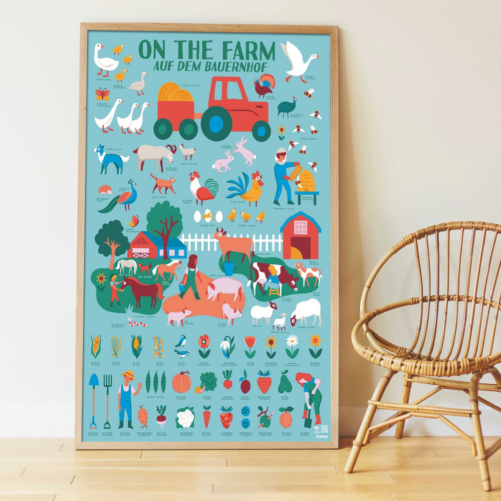 Poster Pédagogique - A la ferme